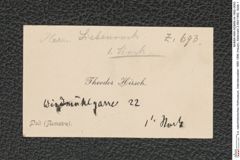 k.k. naturhistorisches Hofmuseum, Intendanzakten 1885-1896 (Hauer), Aktenzahl Z.693/1892, Seite 1
